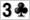 3 of Clubs :3c